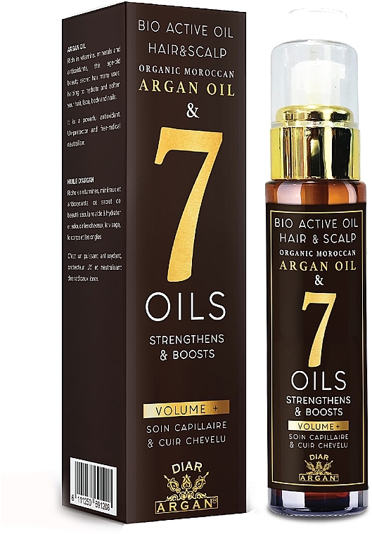 Öl für Haare und Kopfhaut - Diar Argan Argan Oil & 7 Oils Bio Active Hair & Scalp Oil — Bild N1