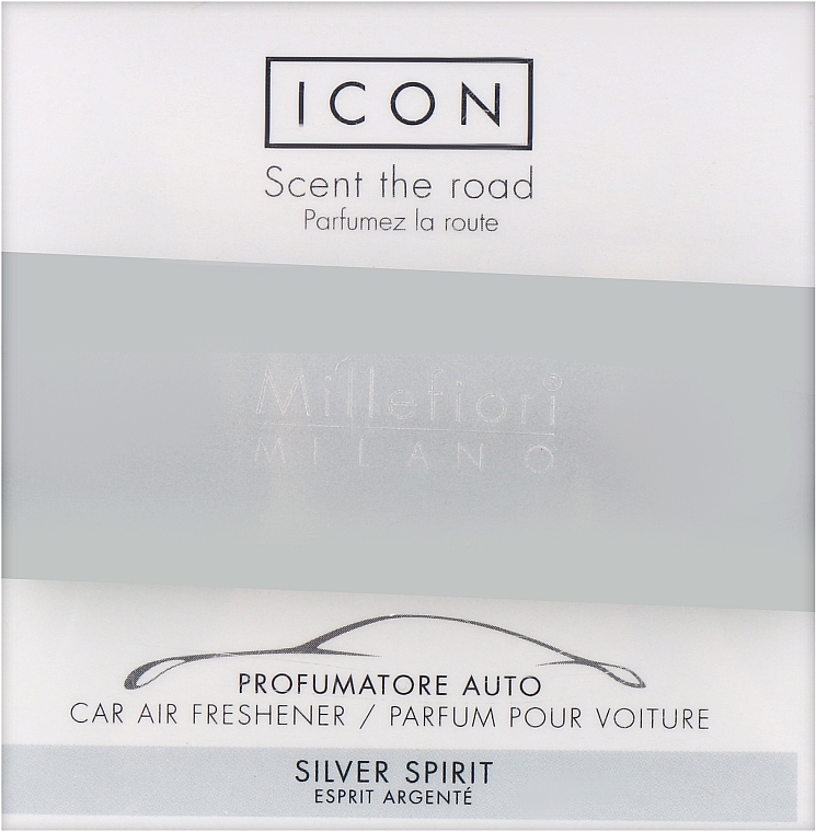 Auto-Lufterfrischer - Millefiori Milano Icon Classic Silver Spirit Car Air Freshener — Bild N1