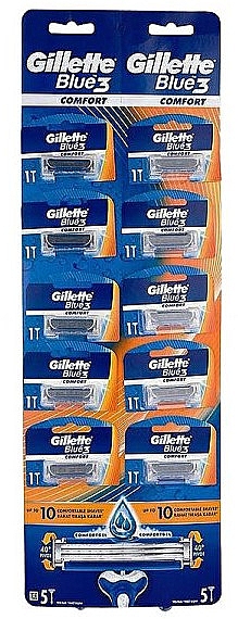 Einwegrasierer, 10 Stk. - Gillette Blue 3 Comfort — Bild N1