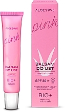 Regenerierender und schützender Lippenbalsam SPF 30 - Aloesove Pink Lip Balm SPF 30 — Bild N3