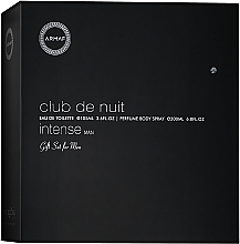 Düfte, Parfümerie und Kosmetik Armaf Club De Nuit Intense Man - Duftset (Eau de Toilette 105ml + Deospray 200ml)