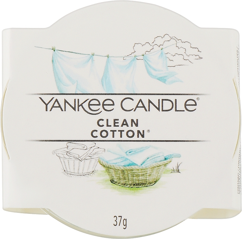 Mini-Duftkerze im Glas - Yankee Clean Cotton Candle — Bild N2