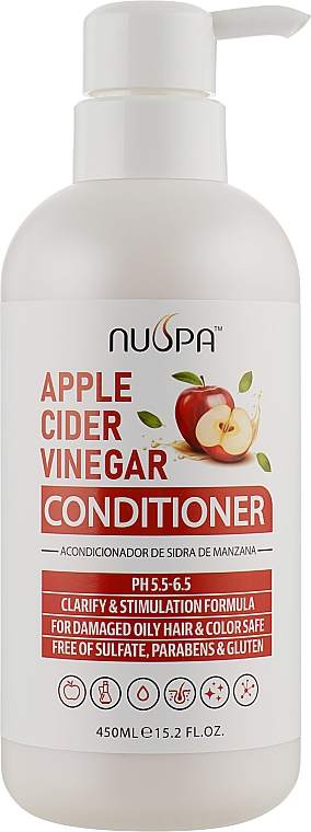 Conditioner mit Apfelwein - Clever Hair Cosmetics Nuspa Apple Cider Vinegar Conditioner — Bild N1