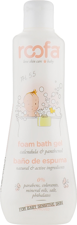 Schaumgel für Babys mit Ringelblume und Panthenol - Roofa Calendula & Panthenol Foam Bath Gel — Bild N2