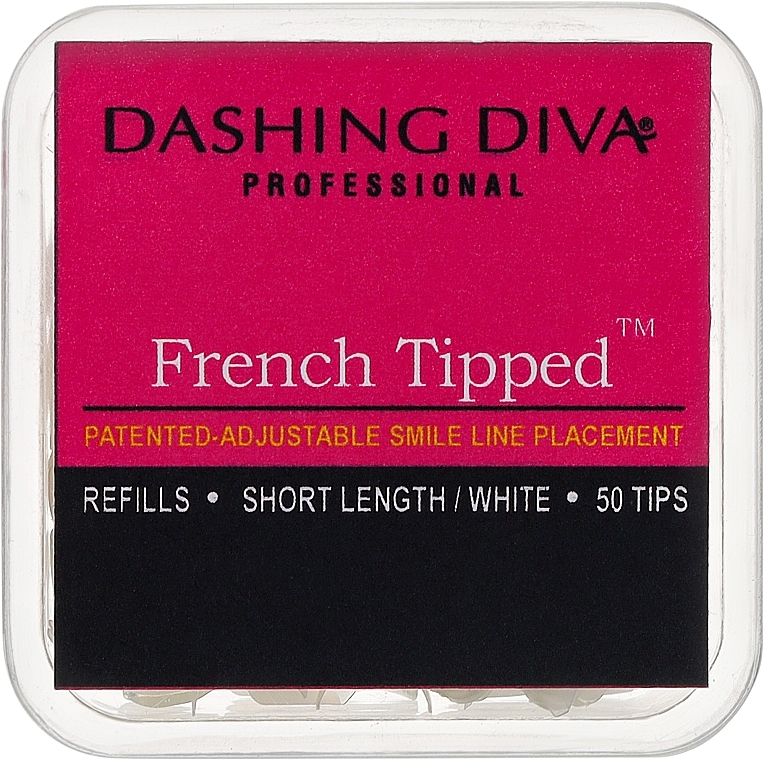 French Nagel-Tips - Dashing Diva French Tipped Short Natural 50 Tips Size 7 — Bild N1