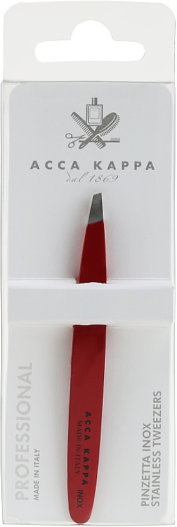 Augenbrauenpinzette rot - Acca Kappa Inox Steel Tweezers — Bild N1