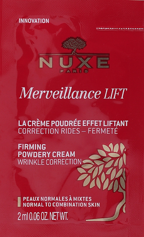 Straffende Pudercreme - Nuxe Merveillance Lift Cream Powder Lifting Effect (Probe)  — Bild N1