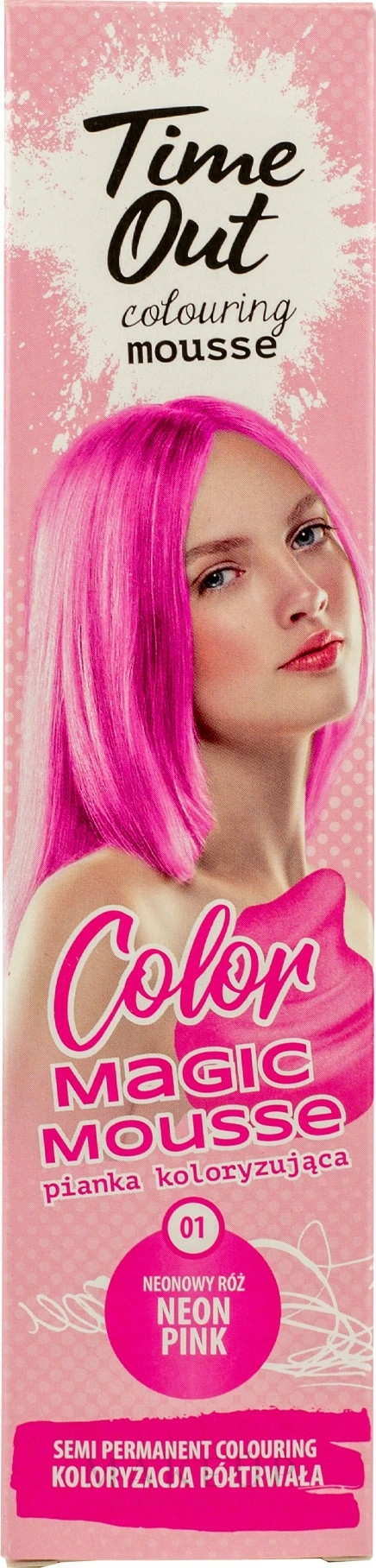 Haarfärbemousse - Time Out Color Magic Mousse — Bild 01 - Neon Pink