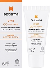 CC Creme mit Antioxidantien, Hyaluronsäure und Vitamin C LSF 15 - SesDerma Laboratories C-VIT CC Cream SPF15 — Foto N2