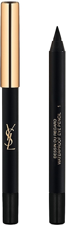 GESCHENK! Wasserfester Eyeliner-Stift - Yves Saint Laurent Dessin du Regard Waterproof (Mini) — Bild N1