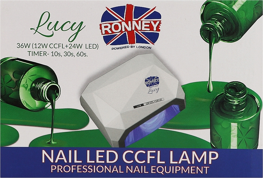 CCFL/LED Lampe für Nageldesign weiß - Ronney Profesional Lucy CCFL + LED 36W (GY-LCL-021) Lamp — Bild N2