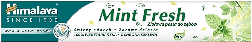 Kräuter-Zahnpasta für frischen Atem und gesundes Zahnfleisch Mint Fresh - Himalaya Herbals Mint Fresh Herbal Toothpaste — Bild N1