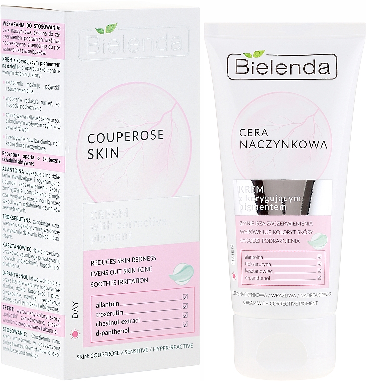 Anti-Couperose Gesichtscreme mit Allantoin - Bielenda Capillary Skin
