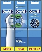 Austauschbare Zahnbürstenköpfe für elektrische Zahnbürste EB20 - Oral-B Precision Clean EB20 — Bild N3
