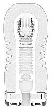 Silikon-Masturbator mit Sanduhrform und Ventilstruktur rot-weiß - Tenga Rolling Head Cup Medium — Bild N2
