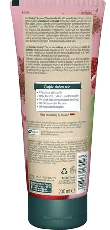 Duschgel mit Granatapfel- und Kakaoextrakten - Kneipp Aroma Body Wash You Are Wonderful — Bild N2