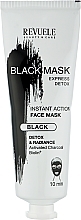Düfte, Parfümerie und Kosmetik Gesichtsmaske zur Entgiftung mit Aktivkohle - Revuele Express Detox Black Mask