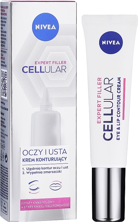 Augen- und Lippenkonturcreme - Nivea Cellular Expert Filler Eye & Lip Contour Cream — Bild N1