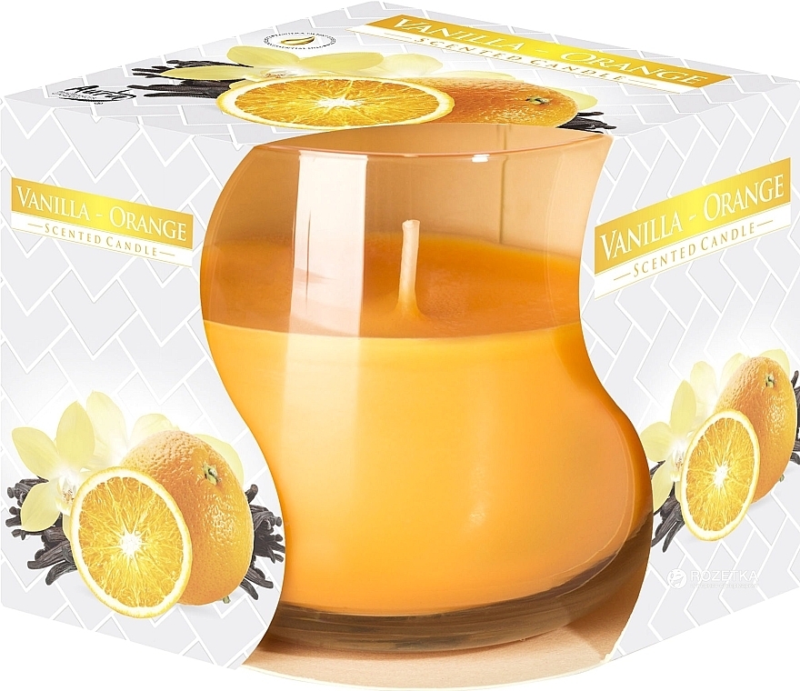 Duftkerze im Glas Vanille und Orange - Bispol Scented Candle — Bild N1