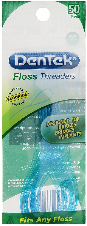 Flossfäden zur Reinigung von Implantate und Brücken 50 St. - DenTek Floss Threaders