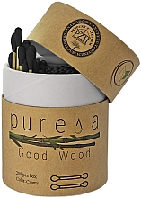 Düfte, Parfümerie und Kosmetik Wattestäbchen aus Bambus in Box schwarz - Puresa Good Wood