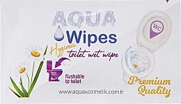 GESCHENK! Feuchtes Toilettenpapier 2 St. - Aqua Wipes Premium Quality Flushable (Probe)  — Bild N1