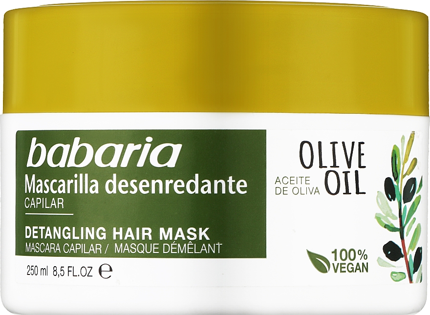 Haarmaske mit Olivenöl - Babaria Detangling Hair Mask With Olive Oil — Bild N1