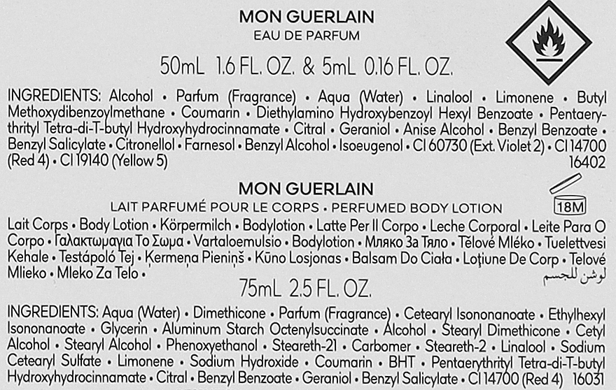 Duftset (Eau de Parfum /50 ml + Körperlotion /75 ml + Eau de Parfum Mini /5 ml) - Guerlain Mon Guerlain  — Bild N3