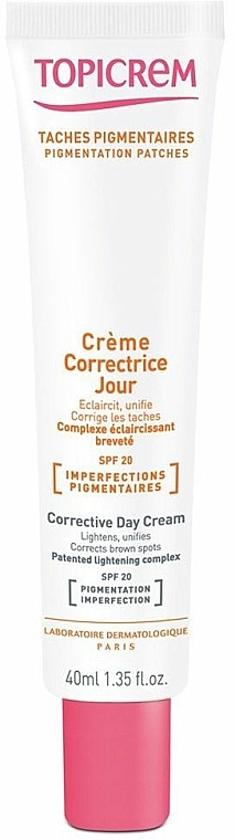 Korrigierende Tagescreme gegen dunkle Flecken SPF 20 - Topicrem Corrective Day Cream SPF 20 — Bild N1