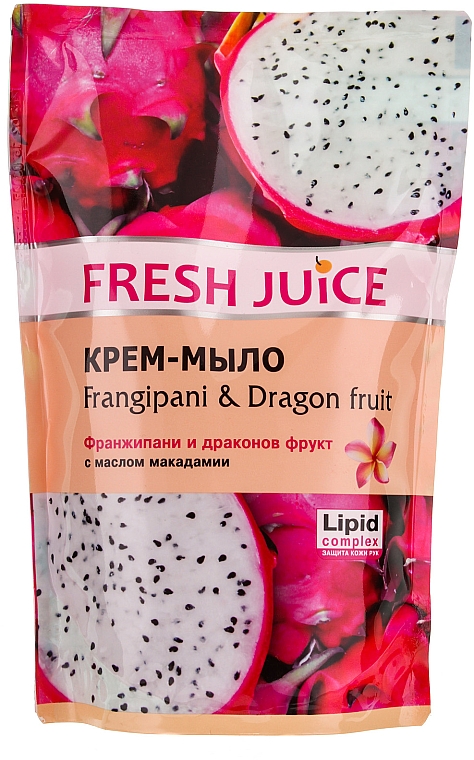 Creme-Seife Plumeria und Drachenfrucht (Nachfüller) - Fresh Juice Frangipani & Dragon Fruit  — Bild N1