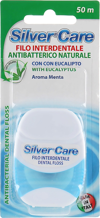 Zahnseide mit Fluor und Silbernitrat 50 m - Silver Care — Bild N1