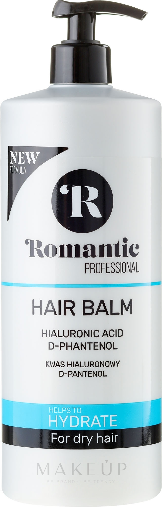 Conditioner für trockenes Haar mit Hyaluronsäure und D-Panthenol - Romantic Professional Hydrate Hair Balm — Foto 850 ml
