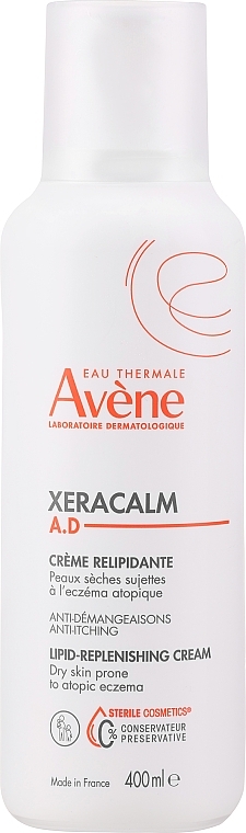 Pflegende Creme für sehr trockende, atopische und juckende Haut - Avene Peaux Seches XeraCalm A.D Creme Relipidant 