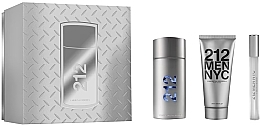 Düfte, Parfümerie und Kosmetik Carolina Herrera 212 Men NYC - Duftset (Eau de Toilette 100ml + After Shave Gel 100ml + Eau de Toilette Mini 10ml) 