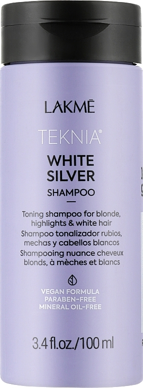 Shampoo gegen Gelbstich - Lakme Teknia White Silver Shampoo — Bild N1