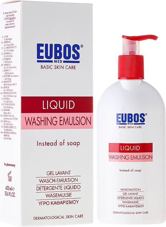 Flüssige Wasch-, Dusch- und Badeemulsion - Eubos Med Basic Skin Care Liquid Washing Emulsion Red — Bild N4