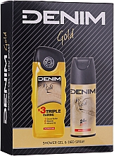 Düfte, Parfümerie und Kosmetik Denim Gold - Duftset (Duschgel/250ml + Deo Spray/150ml)