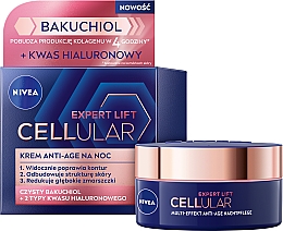 Anti-Aging Nachtcreme mit Bakuchiol und Hyaluronsäure - Nivea Cellular Expert Lift Multi-Effekt Anti-Age Night Cream — Bild N1