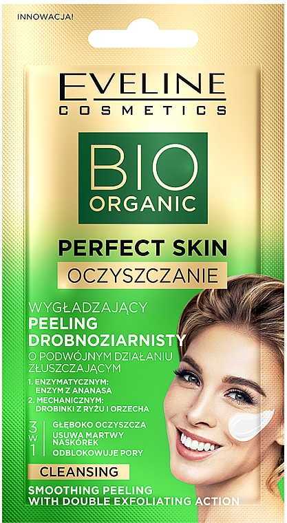 Glättendes feinkörniges Gesichtspeeling mit Olivenöl - Eveline Cosmetics Perfect Skin Rich Cleansing Soothing Peeling — Bild N1