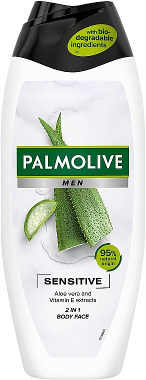 Duschgel mit Aloe Vera und Vitamin E für empfindliche Haut - Palmolive Men Sensitive