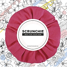 Scrunchie-Haargummi aus Trikotage in Korallenrot Knit Classic - MAKEUP Hair Accessories — Bild N1