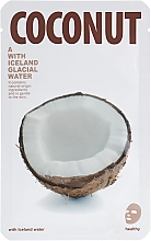 Düfte, Parfümerie und Kosmetik Tuchmaske für das Gesicht mit Kokosnuss und Islandwasser - The Iceland Coconut Mask