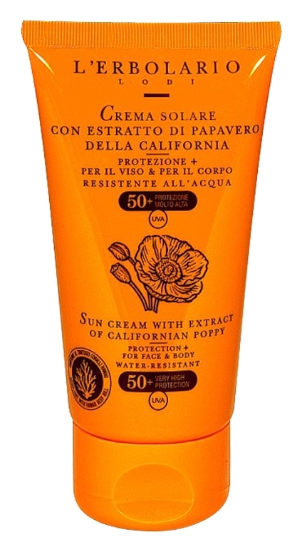 Sonnenschutzcreme für Gesicht und Körper mit kalifornischem Mohn-Extrakt  - L'Erbolario Sun Cream With Extract Of Californian Poppy SPF 50+  — Bild N1