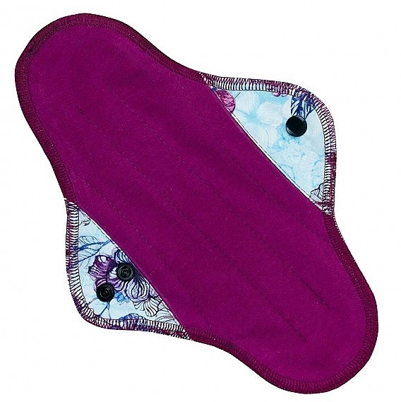 Wiederverwendbare Slipeinlagen mit Baumwolle Fuchsie mit Blumen - Soft Moon Ultra Comfort Maxi — Bild N2