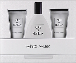 Instituto Espanol Aire de Sevilla White Musk - Duftset (Eau de Toilette 150ml + Körpercreme 150ml + Duschgel 150ml)  — Bild N1