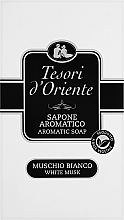 Düfte, Parfümerie und Kosmetik Tesori d`Oriente White Musk - Aromatische Seife mit weißem Moschus