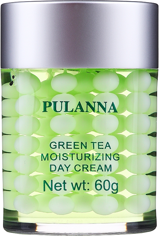 Feuchtigkeitsspendende und schützende Tagescreme für das Gesicht mit grünem Tee - Pulanna Green Tea Moisturizing Day Cream — Bild N1