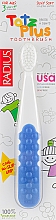 Kinderzahnbürste blau-weiß - Radius Tots Plus Toothbrush — Bild N1