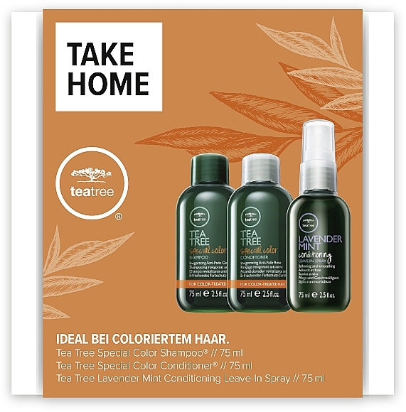 Abschminkpad-Set - Paul Mitchell Tea Tree Special Color Take Home Kit (shm/75ml + cond/75ml + spray/75ml) — Bild N1