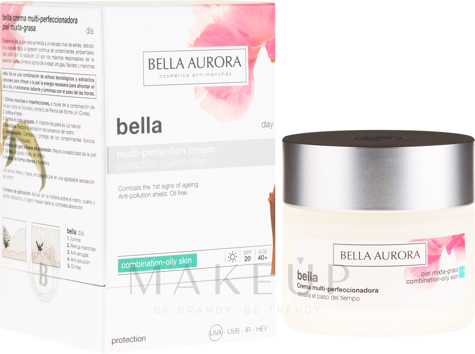 Anti-Pollution Tagescreme für fettige und Mischhaut - Bella Aurora Multi-Perfection Day Cream Combination/Oily Skin — Bild 50 ml